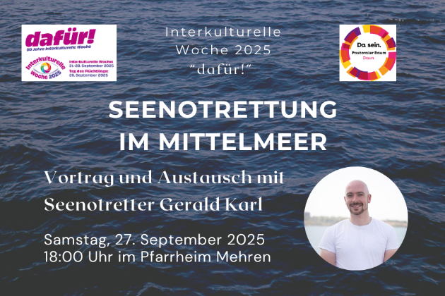 Homepage Seenotrettung im Mittelmeer Vortrag von Gerald Karl