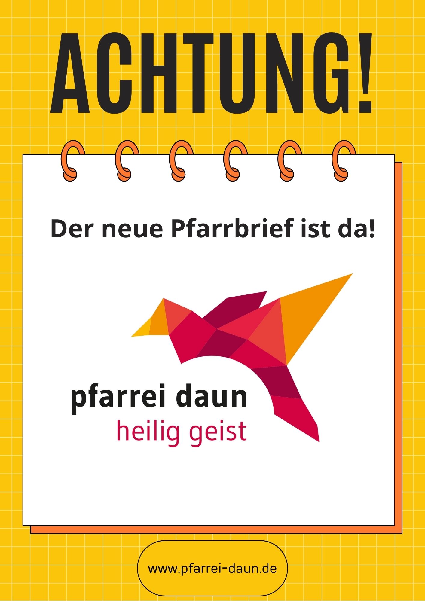 Ankündigung Pfarrbrief