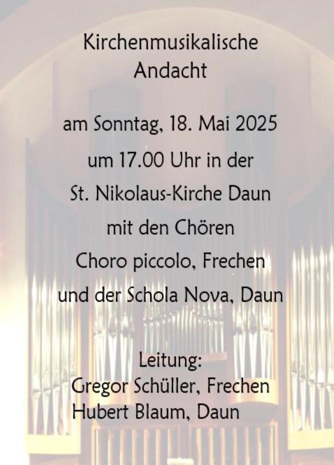 Kirchenmusikalische Andacht